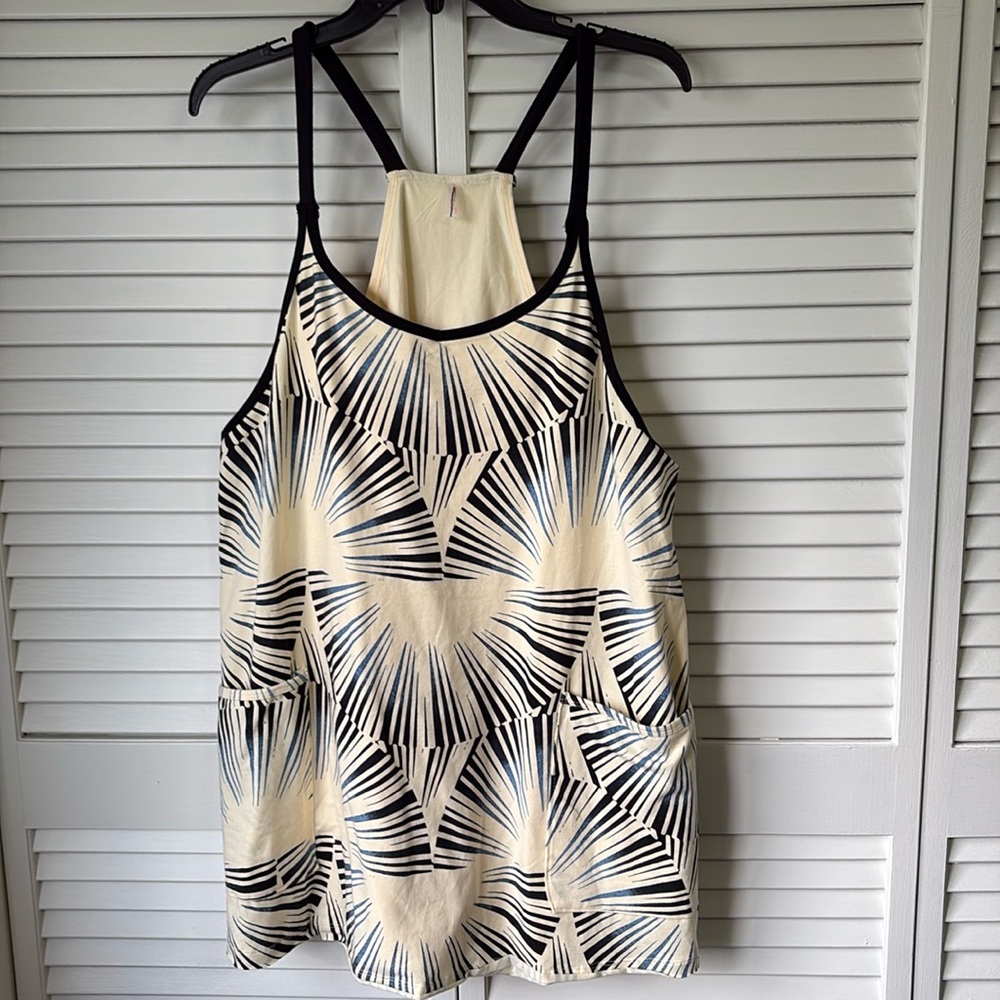 NWOT FP Movement Hot Shot Printed Mini Dress Sunrise Geo Large